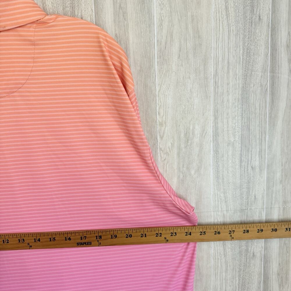 NWT Birdie Bound Polo Shirt Mens Large Ombre Pink Color Golf Casual Short Sleeve - Picture 8 of 11